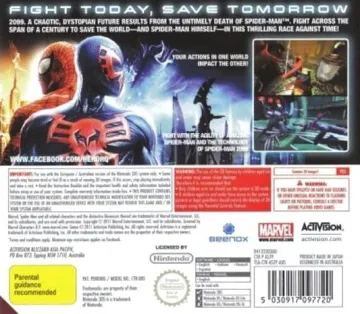 Spider-Man Aux Frontieres du Temps (F) box cover back